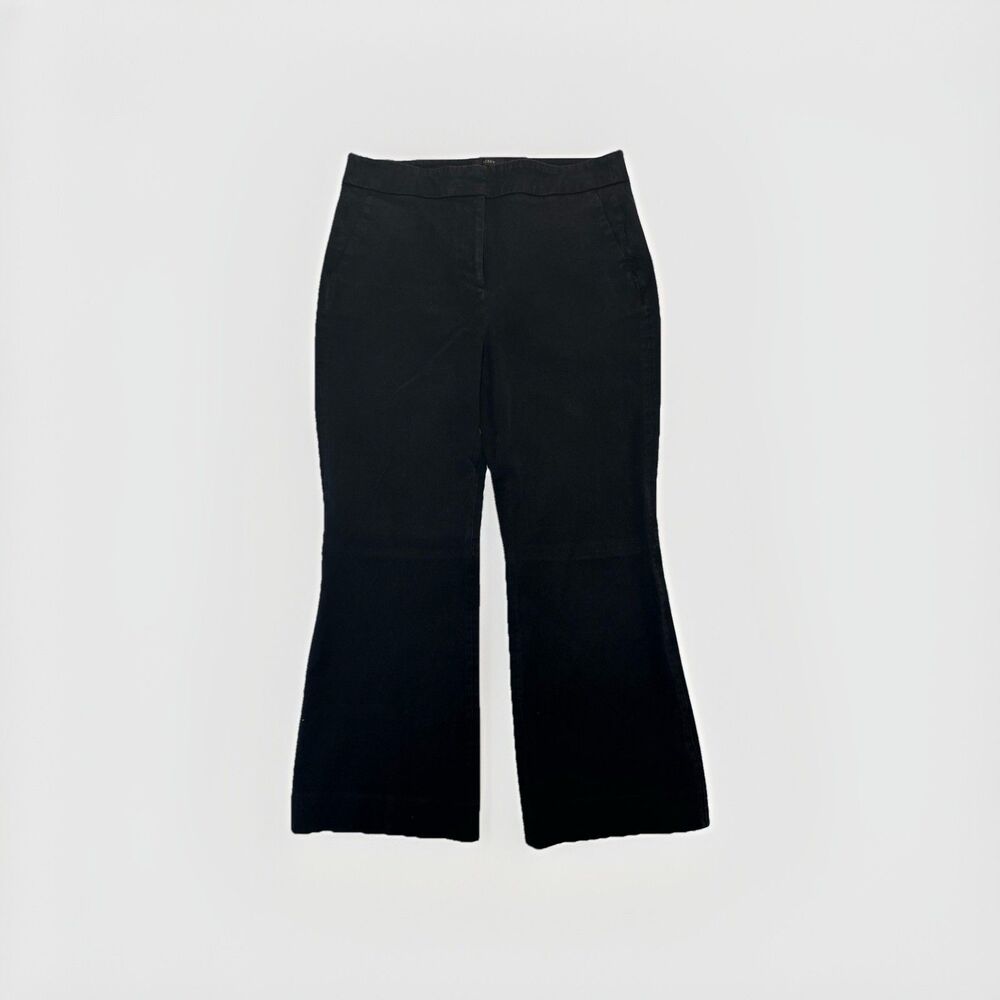 J. Crew Hayden Kickout Cropped Pant in Black Womens Size 8 Tall